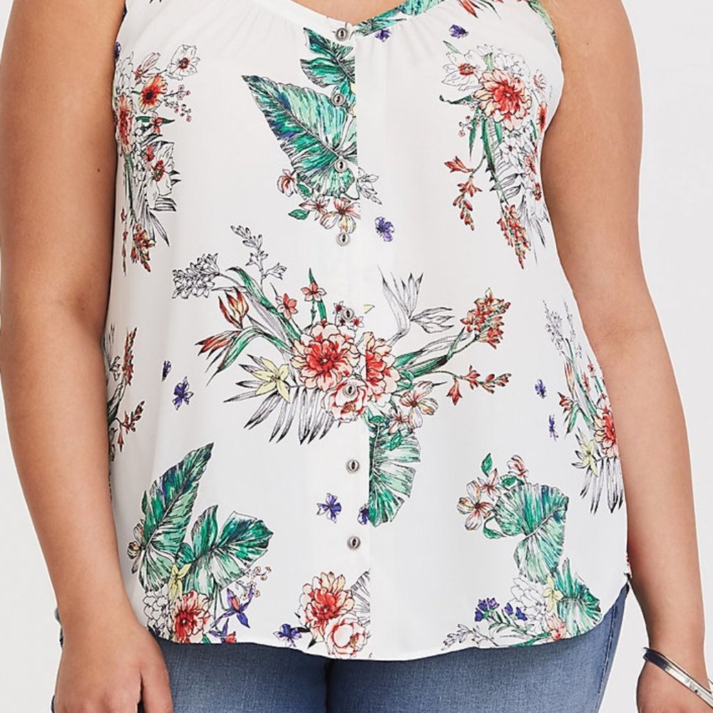 5X NEW Torrid Pretty Tropical Tank top Womens Plus Size